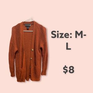 Brown Cardigan Shirt